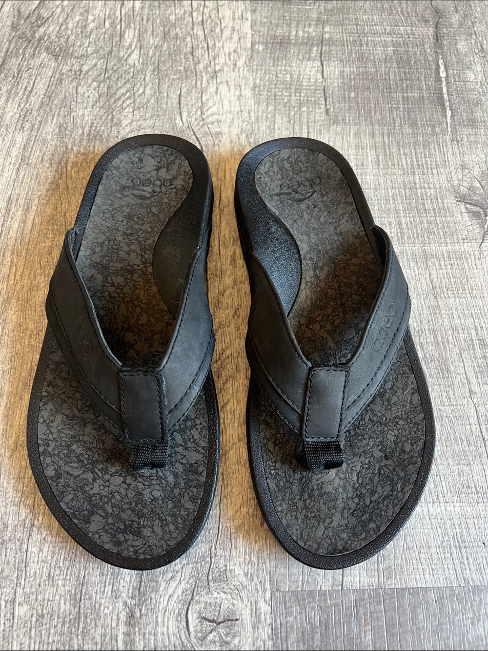 Abeo Men’s Black Flip Flop Sandals